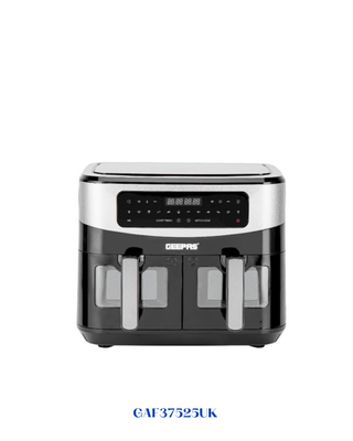 GEEPAS  DUAL BASKET DIGITAL AIR FRYER 1800 W-9 L
