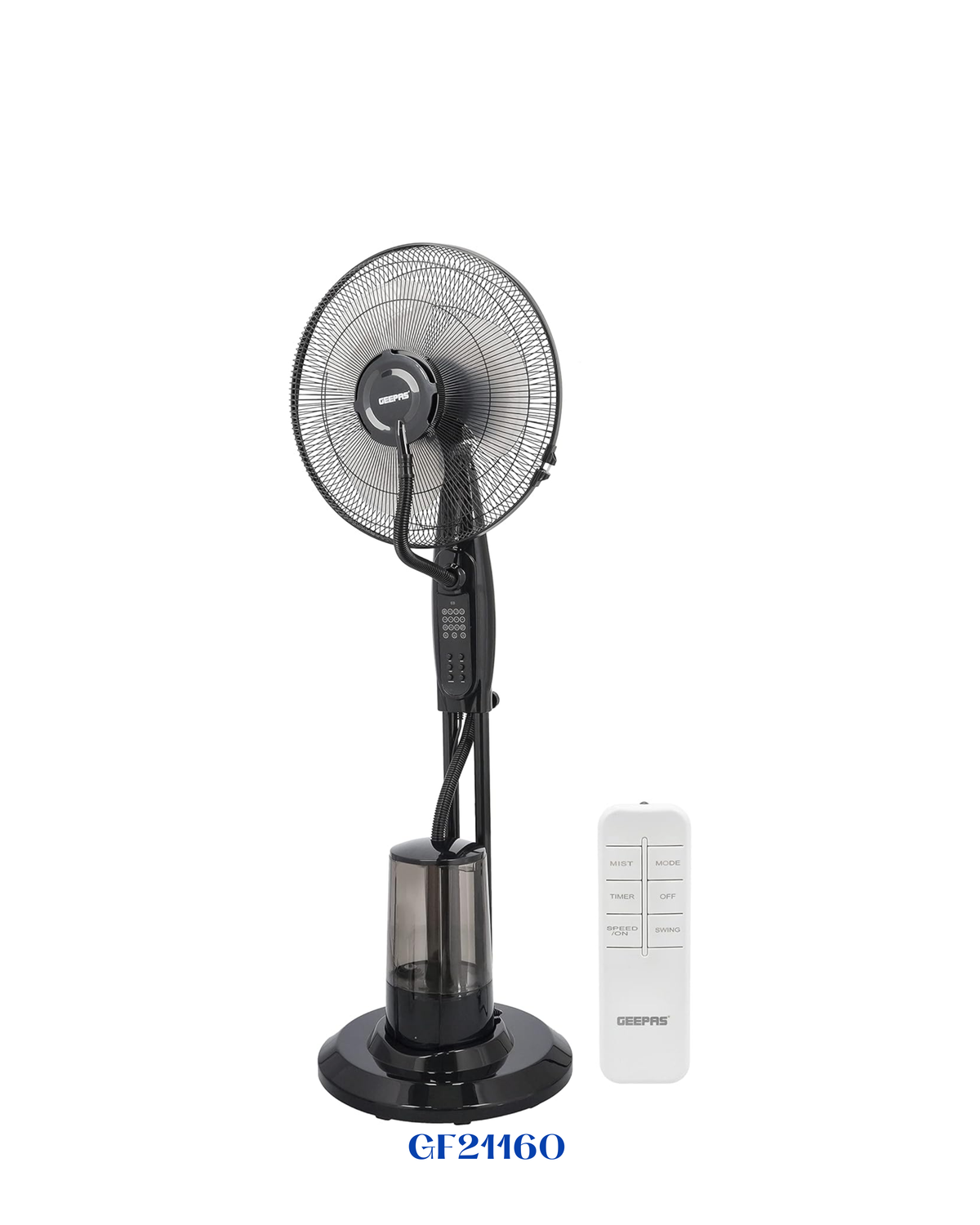 GEEPAS  FAN WITH REMOTE CONTROL 3 SPEED-16 INCH