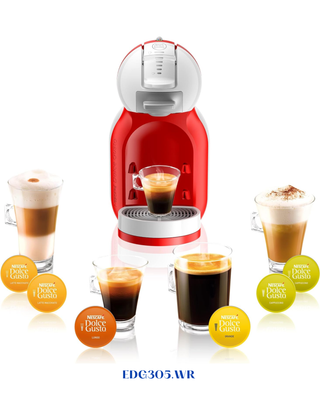 DELONGHI NESCAFÉ DOLCE GUSTO MINI ME COFFEE MACHINE – RED &amp; WHITE