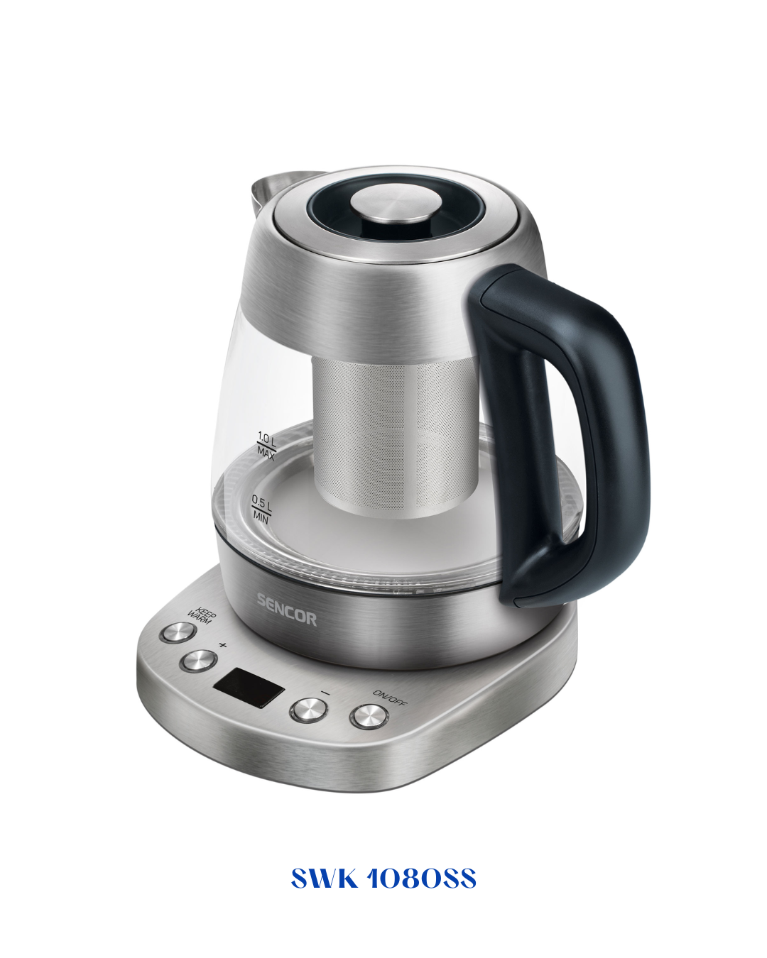 SENCOR ELECTRIC KETTLE WITH TEA STRAINER_1800W-1L