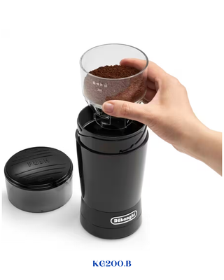 DELONGHI ELECTRIC COFFEE GRINDER BLACK 170W-90G
