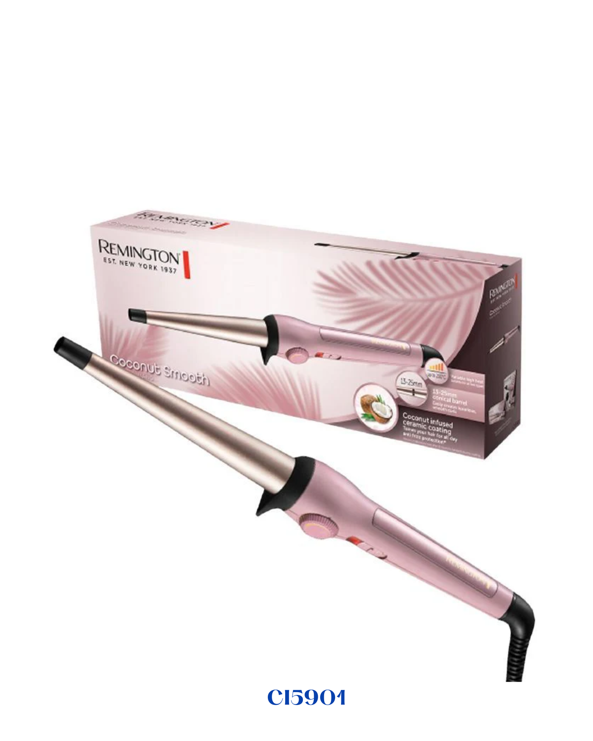 REMINGTON COCONUT SMOOTH CURLING WAND