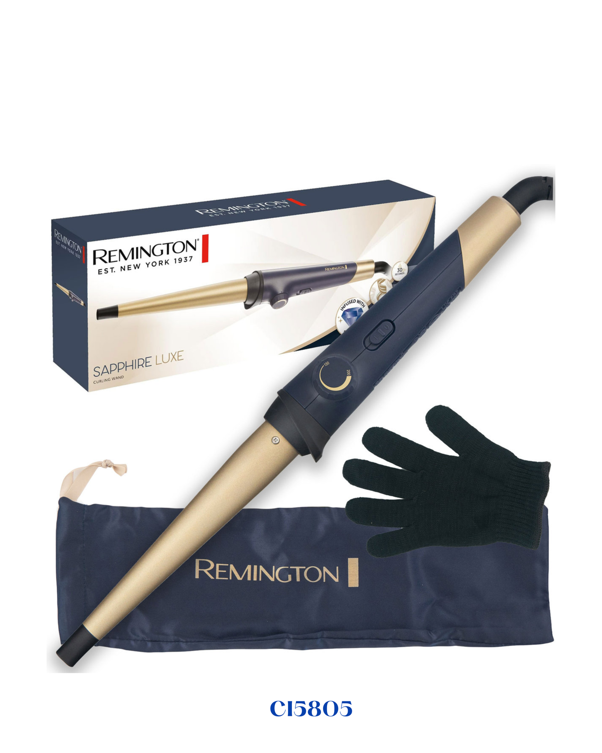 REMINGTON SAPPHIRE LUXE CURLING WAND