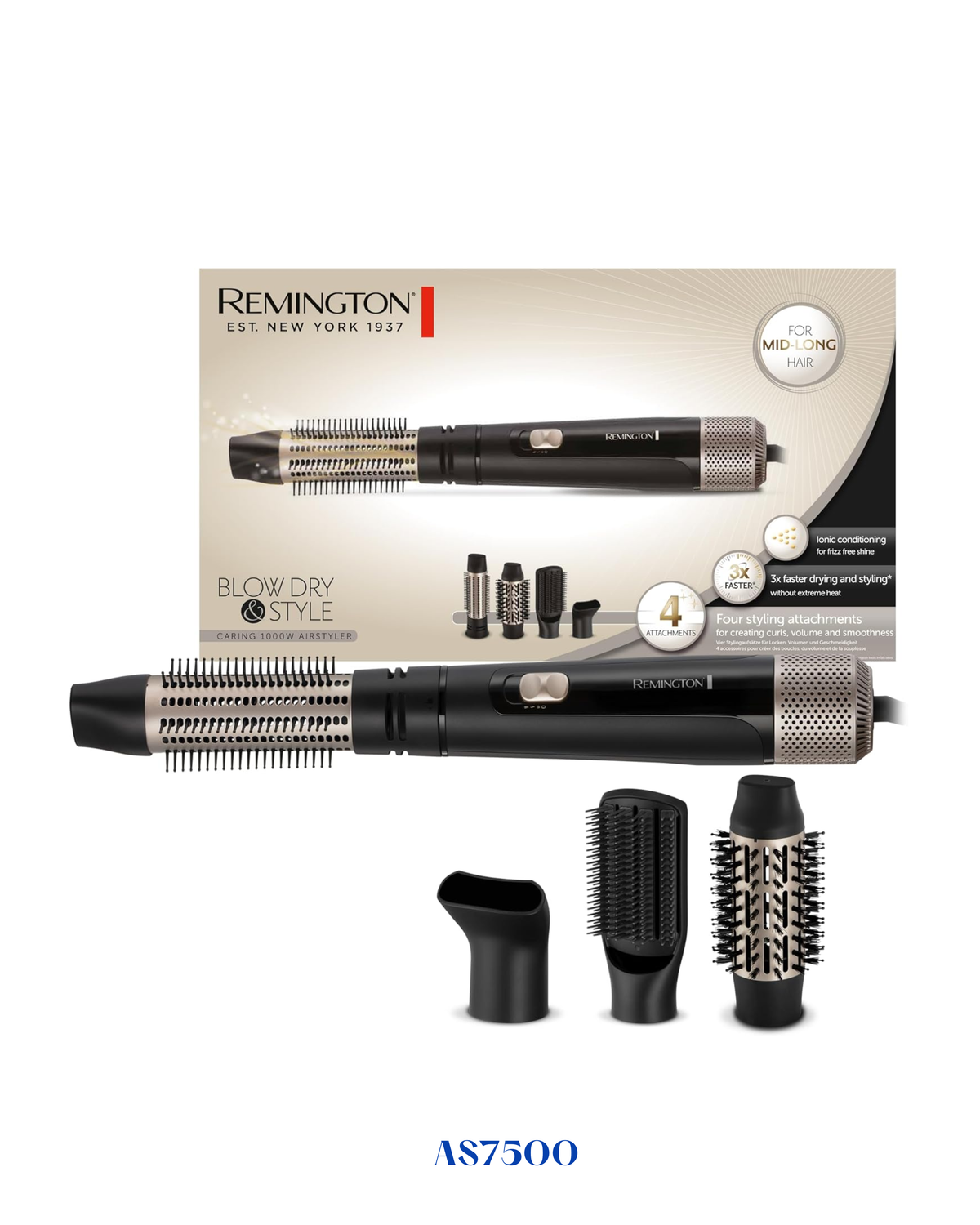 REMINGTON BLOW DRY &amp; STYLE CARING 1000W AIRSTYLER