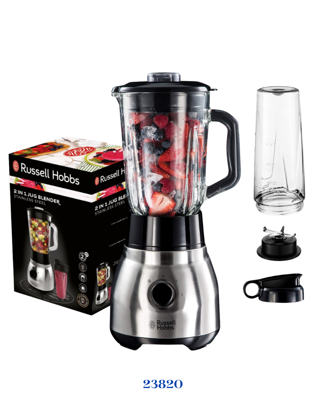 RUSSELL HOBBS STAINLESS STEEL JUG BLENDER 600W