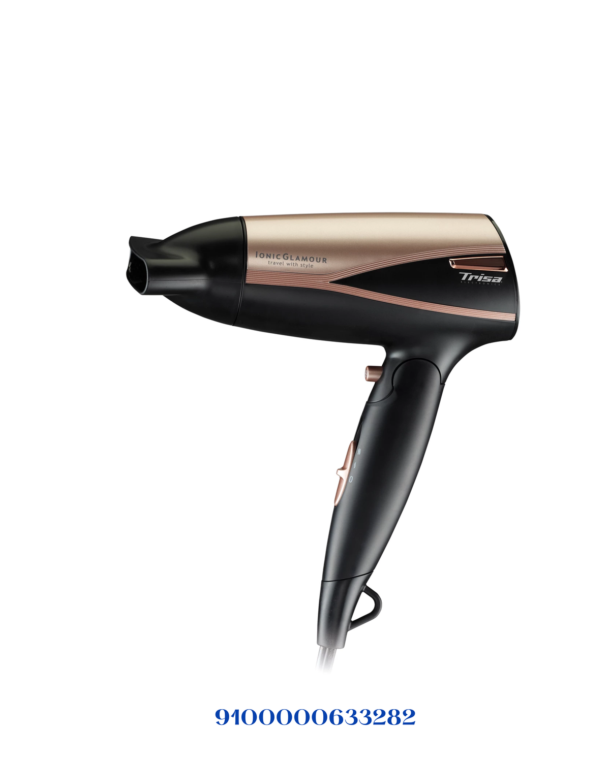 Trisa Travel Hair Dryer Black/Gold