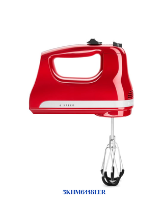KITCHENAID 6-SPEED HAND MIXER EMPIRE RED