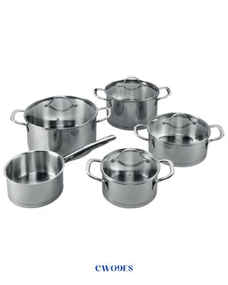 GORENJE COOKWARE SET  5-PIECE STAINLESS STEEL