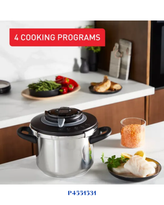 TEFAL CLIPSO+CHEF PRESSURE COOKER 10L