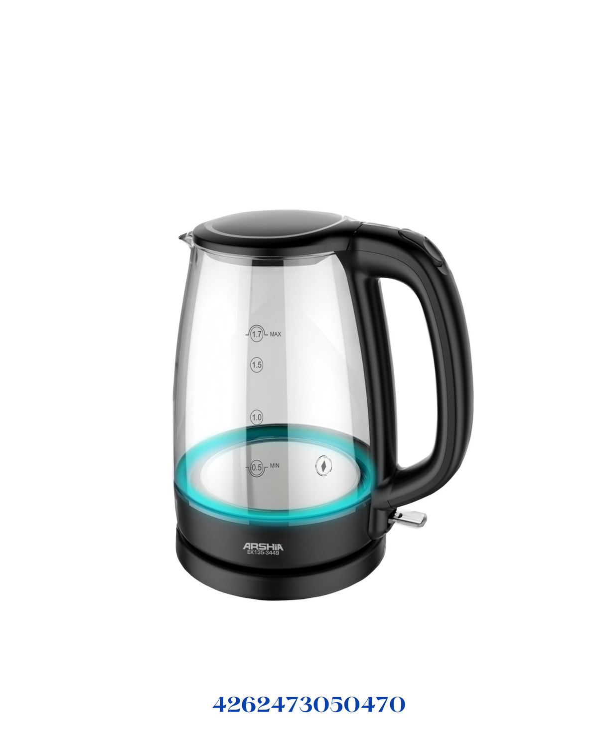 ARSHIA GLASS KETTLE 1.7L