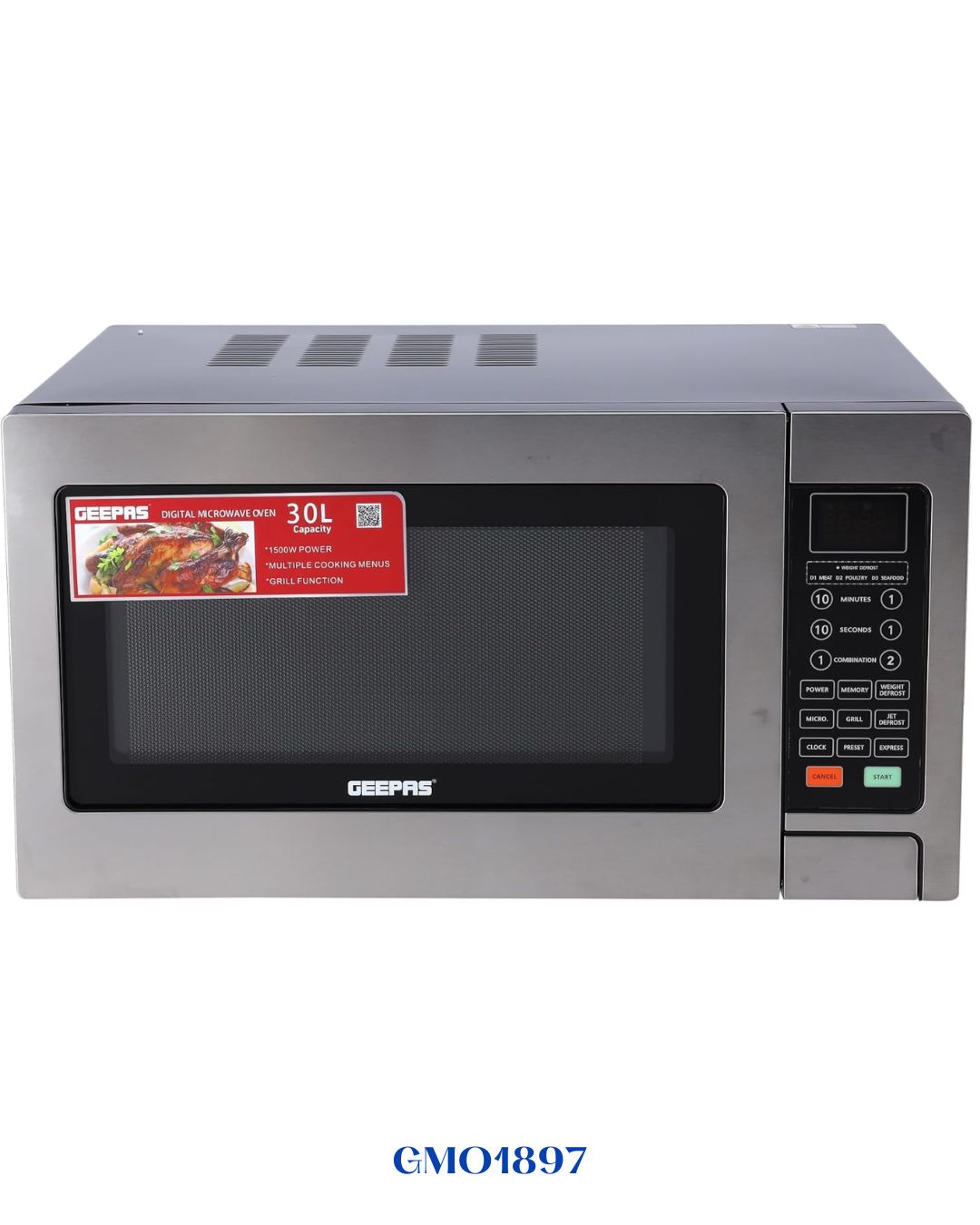 DIGITAL MICROWAVE OVEN WITH GRILL 1400W