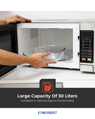GEEPAS DIGITAL MICROWAVE OVEN WITH GRILL 1500W-30L