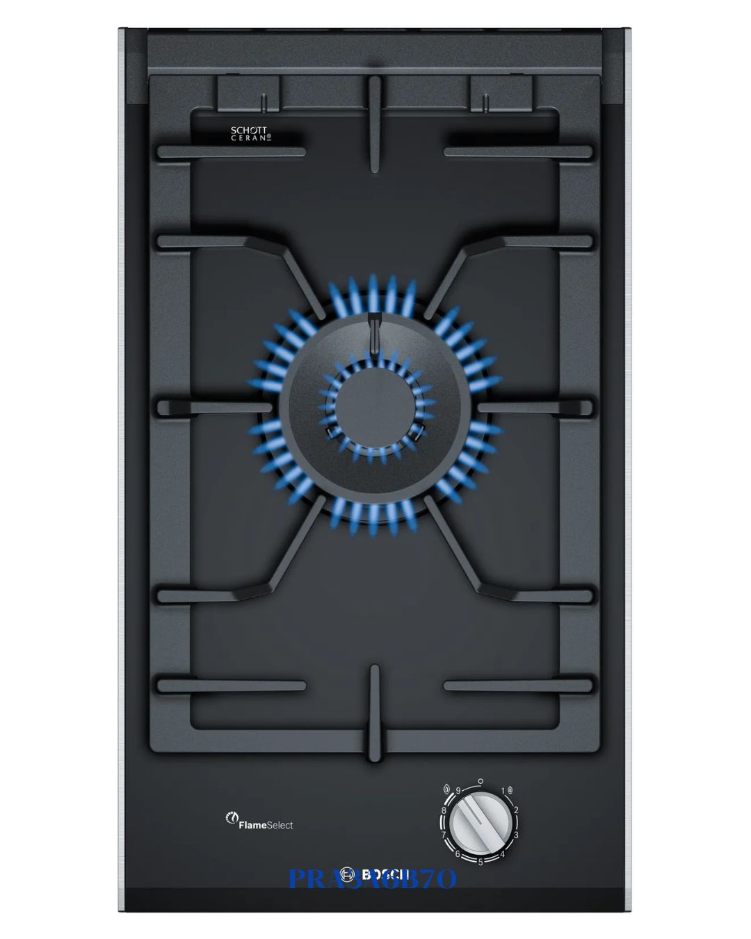 BOSCH BUILT-IN GAS HOB BLACK CERAMIC GLASS – 6100W – 30CM
