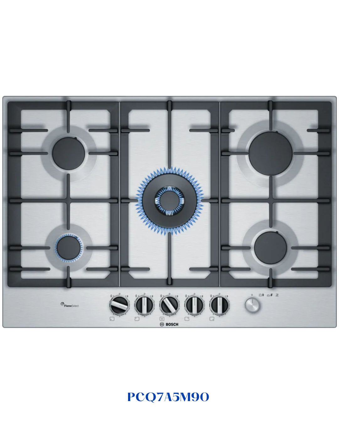 BOSCH BUILT-IN GAS HOB STAINLESS STEEL – 11,500W – 75CM