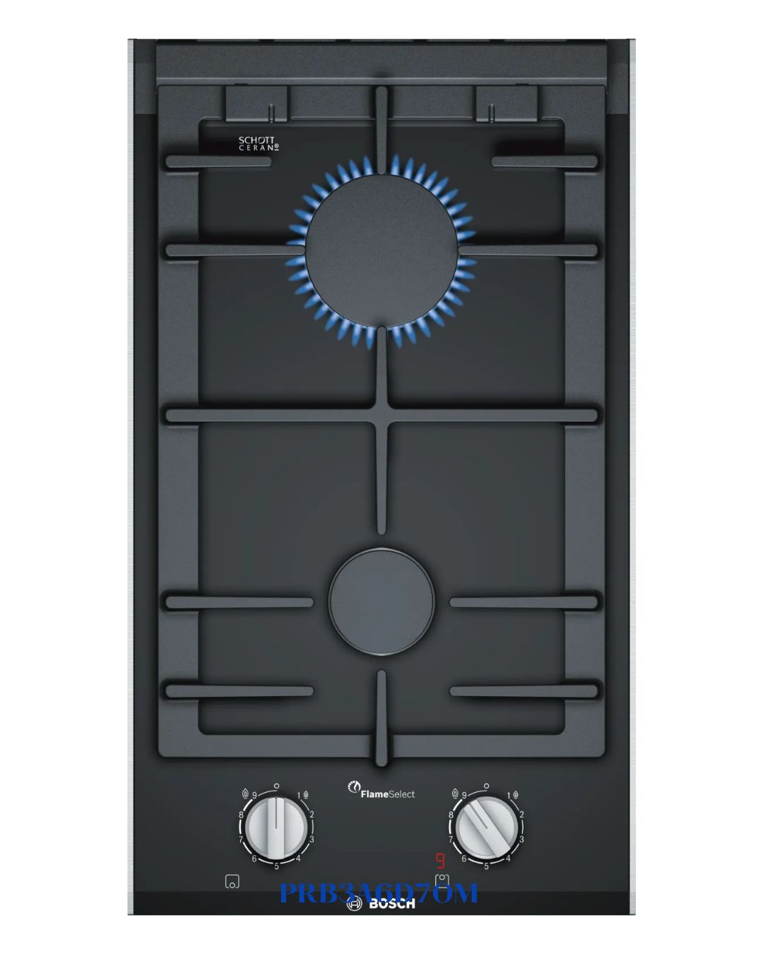 BOSCH BUILT-IN GAS HOB BLACK CERAMIC GLASS – 4700W – 30CM
