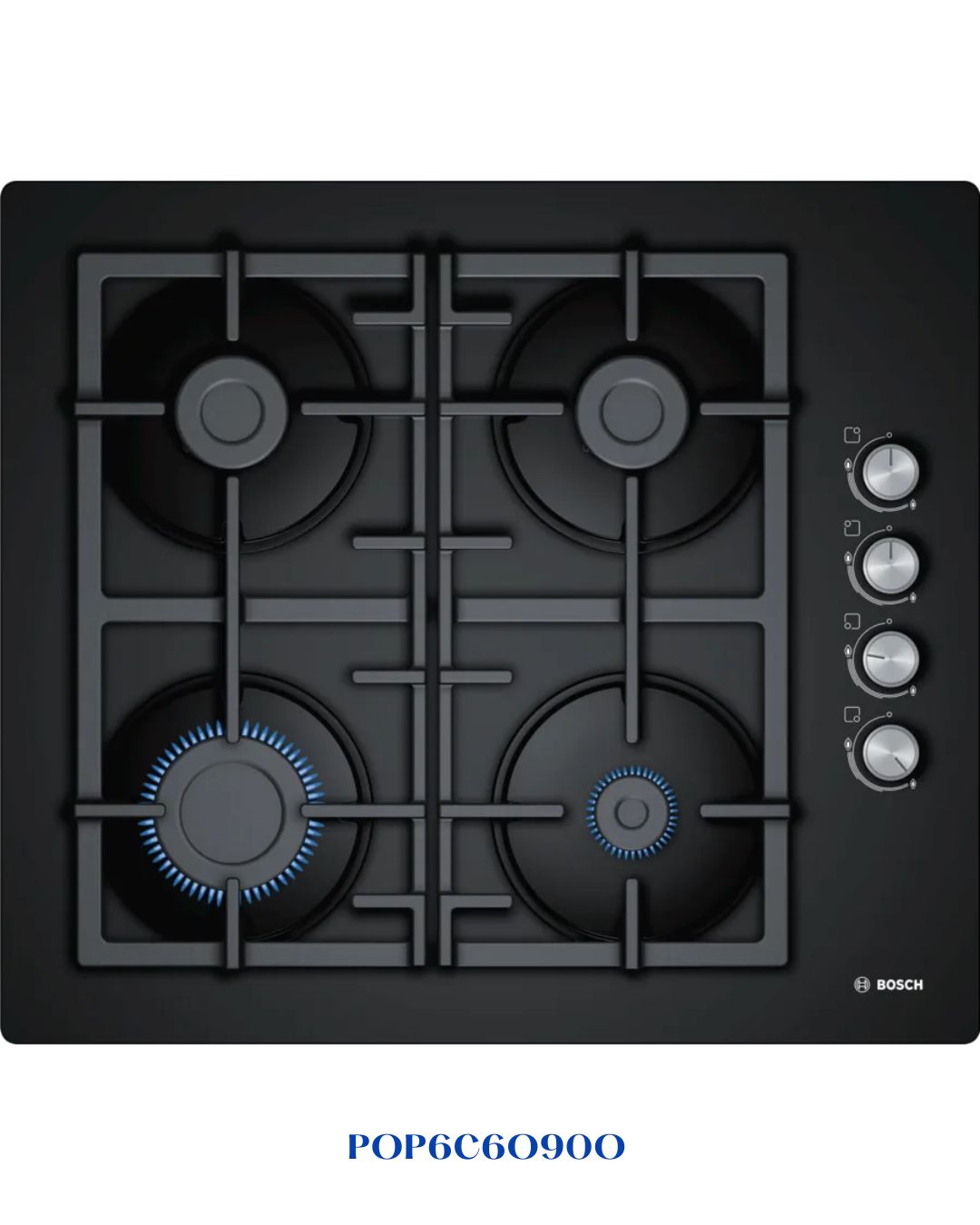 BOSCH BUILT-IN GAS HOB BLACK TEMPERED GLASS – 60CM
