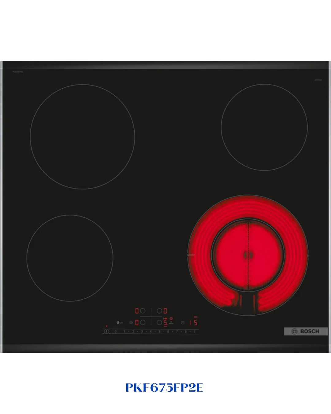 BOSCH BUILT-IN CERAMIC HOB BLACK GLASS – 7000W – 60CM