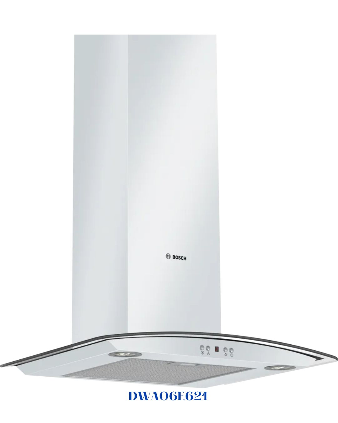 BOSCH WALL-MOUNTED COOKER HOOD 60CM WHITE GLASS 250W
