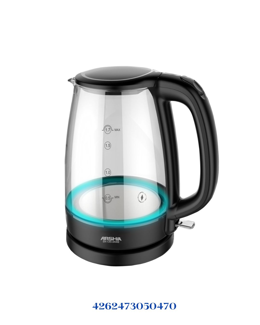 ARSHIA GLASS KETTLE 1.7 L 2200 W