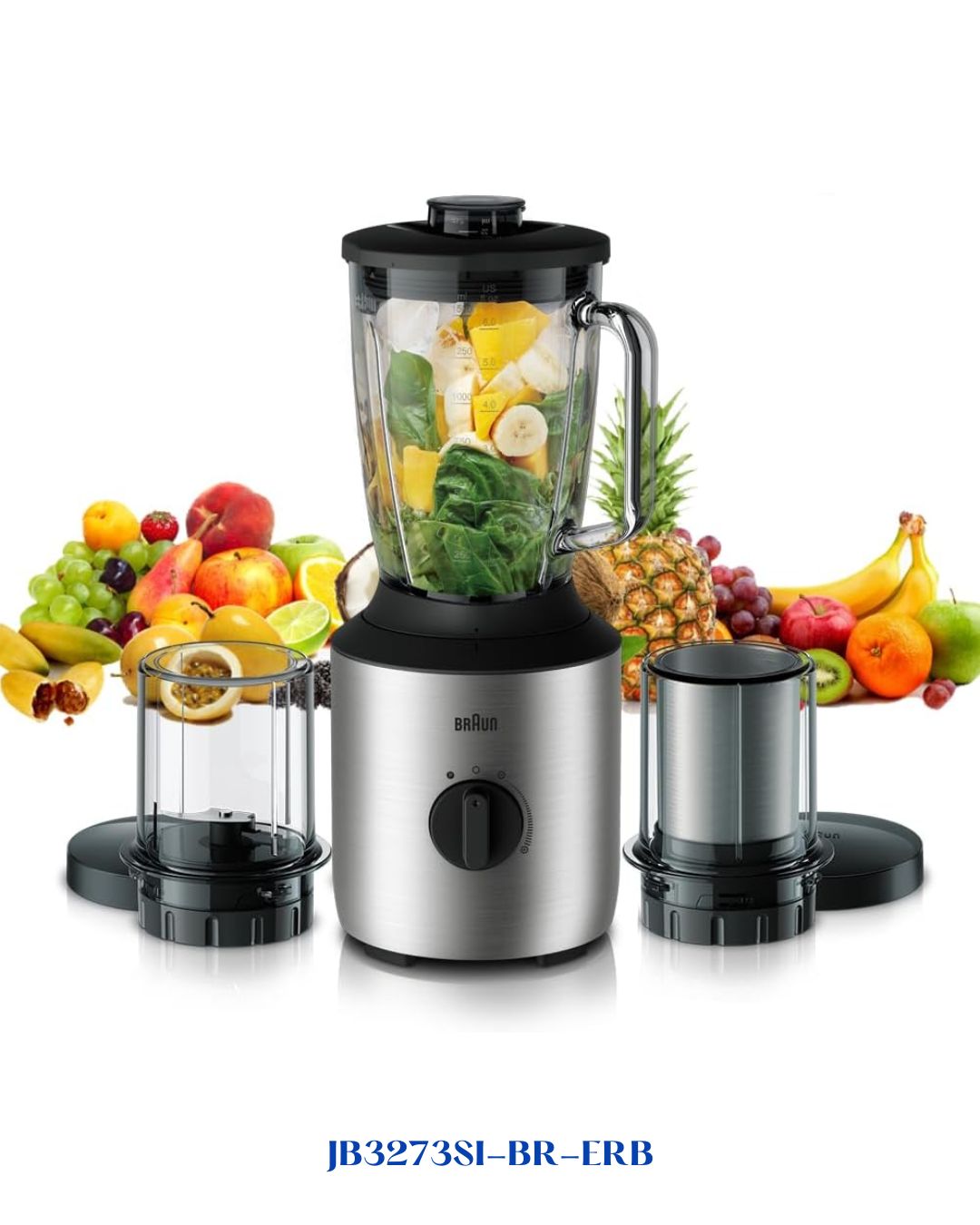 BRAUN POWERBLEND 3 JUG BLENDER 800W 1.5L