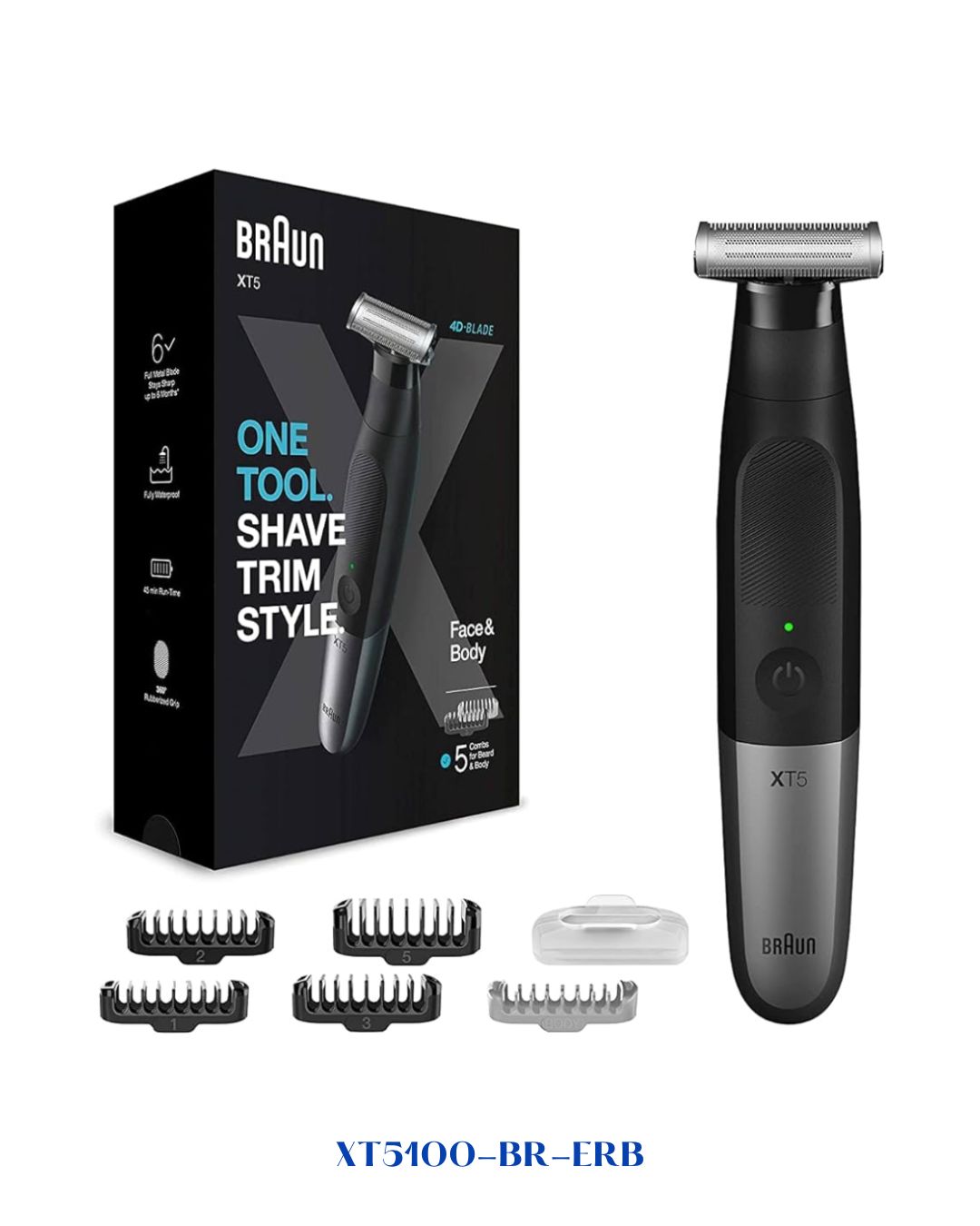 BRAUN SERIES X HYBRID FACE &amp; BODY TRIMMER