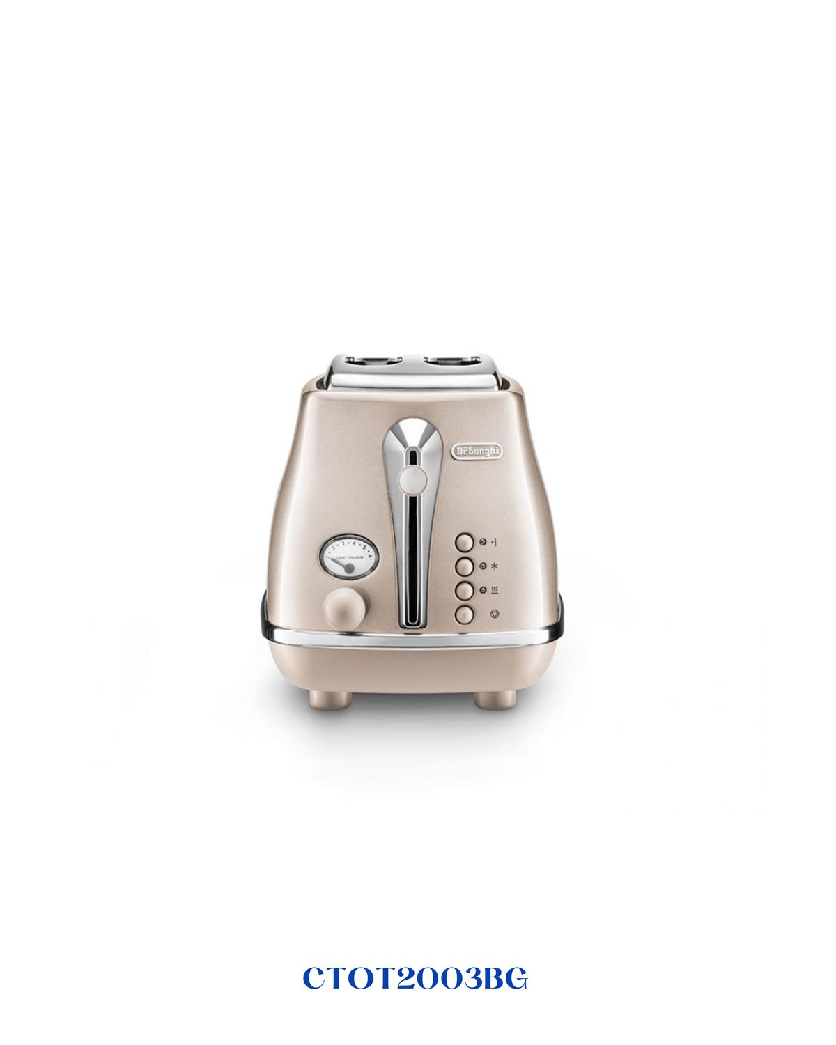 DELONGHI ICONA METALLICS 2‑SLICE TOASTER