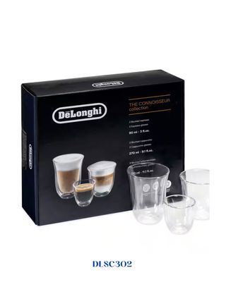 DELONGHI THE CONNOISSEUR COLLECTION DOUBLE WALL GLASS SET (6 PCS)