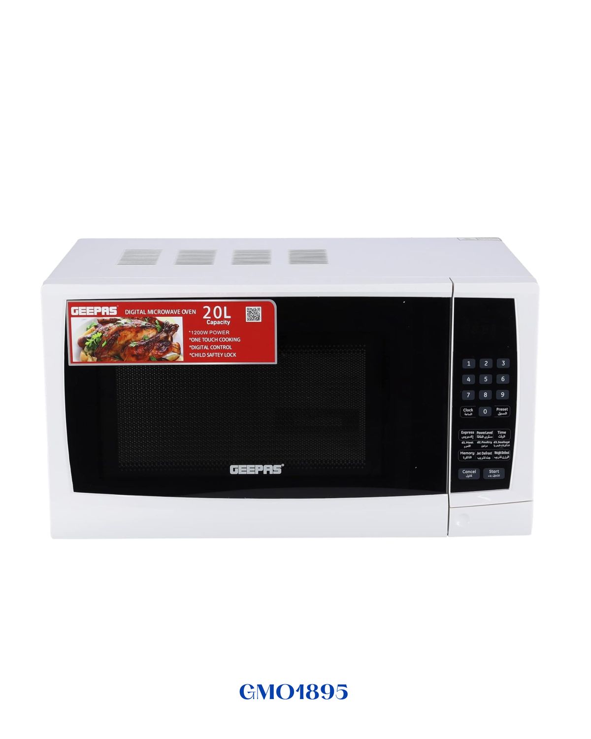 Geepas Digital Microwave Oven 1200W 20L