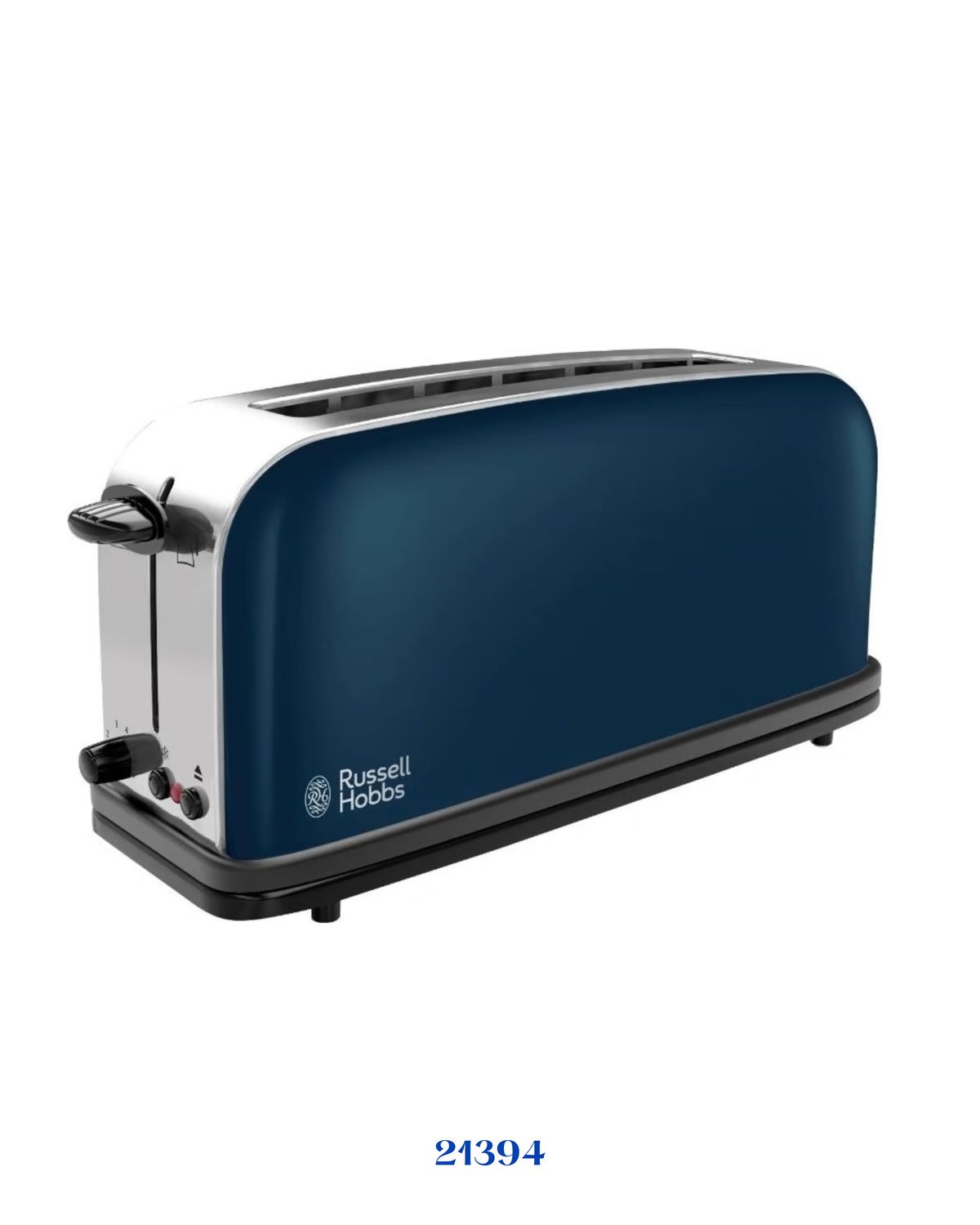 Russell Hobbs Colours Royal Blue Toaster (1000W Long Slot)