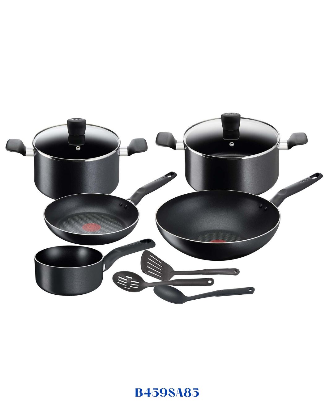 TEFAL SUPER COOK 10 PC SET BLACK