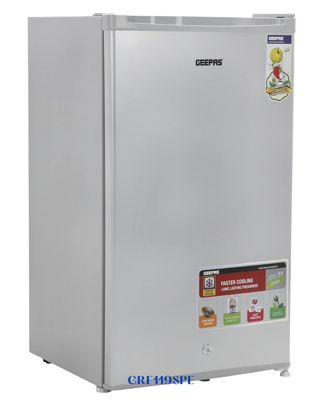 GEEPAS SINGLE DOOR REFRIGERATOR 110L