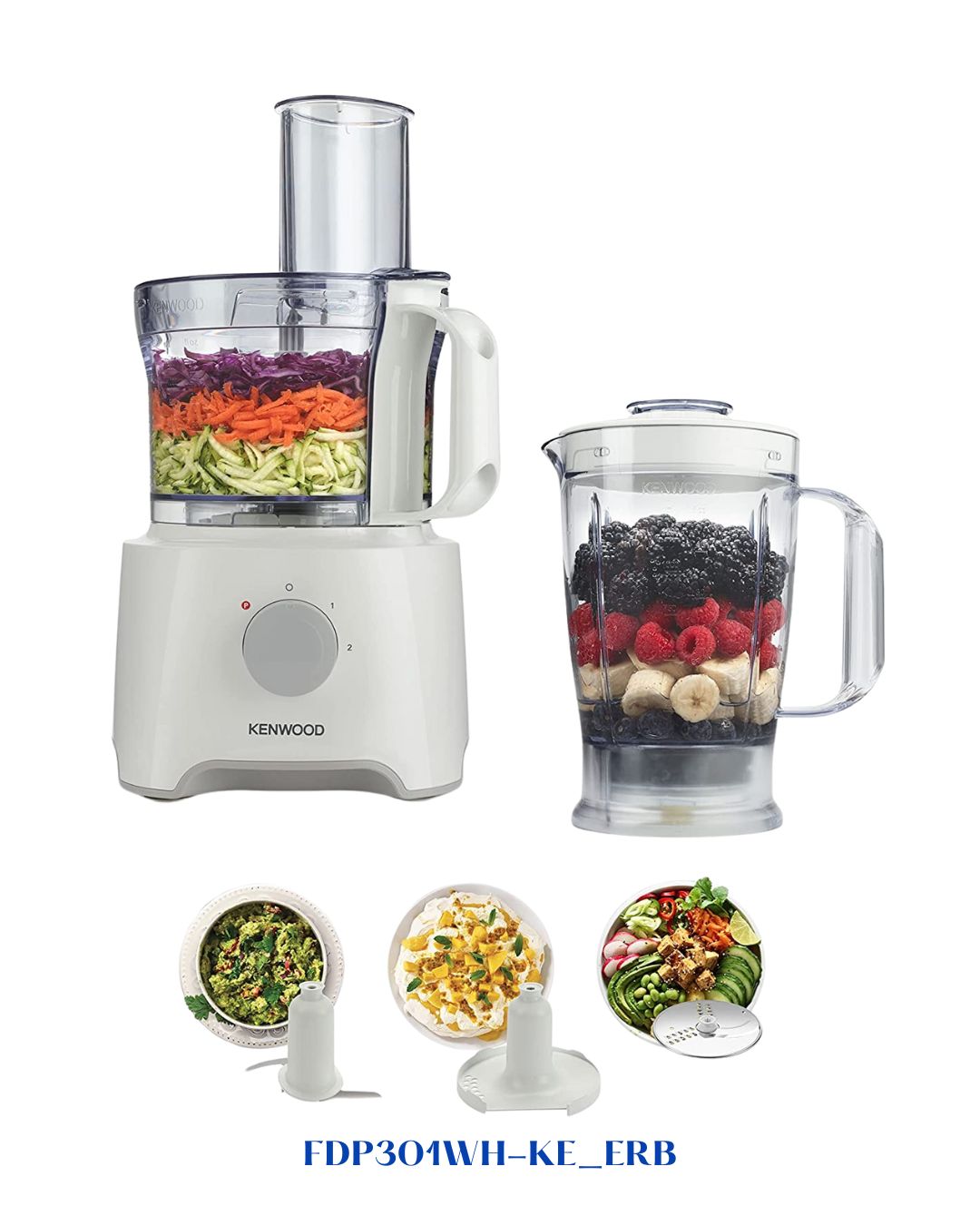 KENWOOD MULTIPRO COMPACT FOOD PROCESSOR 800W-2.1L