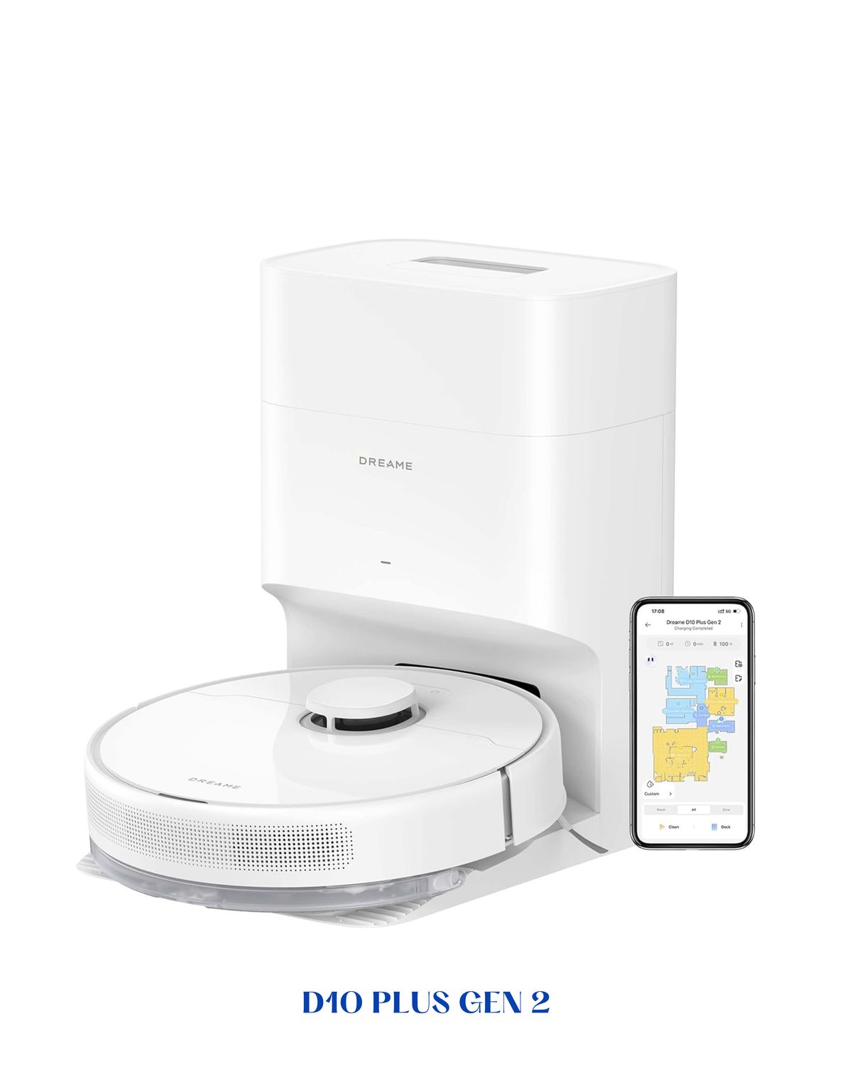 DREAME D10 PLUS GEN 2 ROBOT VACUUM &amp; MOP 6000PA