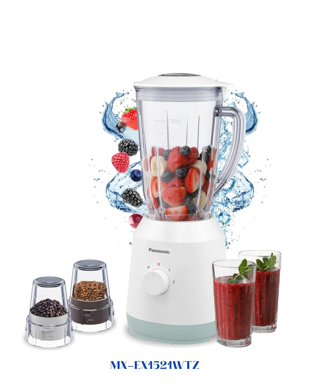 PANASONIC BLENDER STAINLESS STEEL BLADE 450W 1.5L