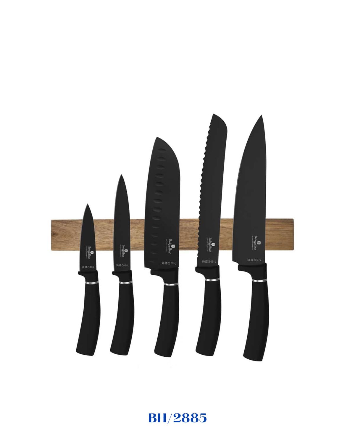 BERLINGER HAUS 6 PCS KNIFE SET WITH ACACIA WOOD MAGNETIC HANGER