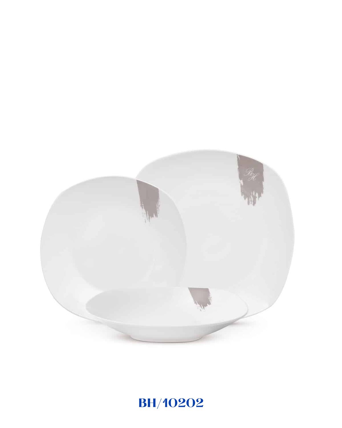 BERLINGER HAUS TAUPE COLLECTION 18-PIECE DINNERWARE SET