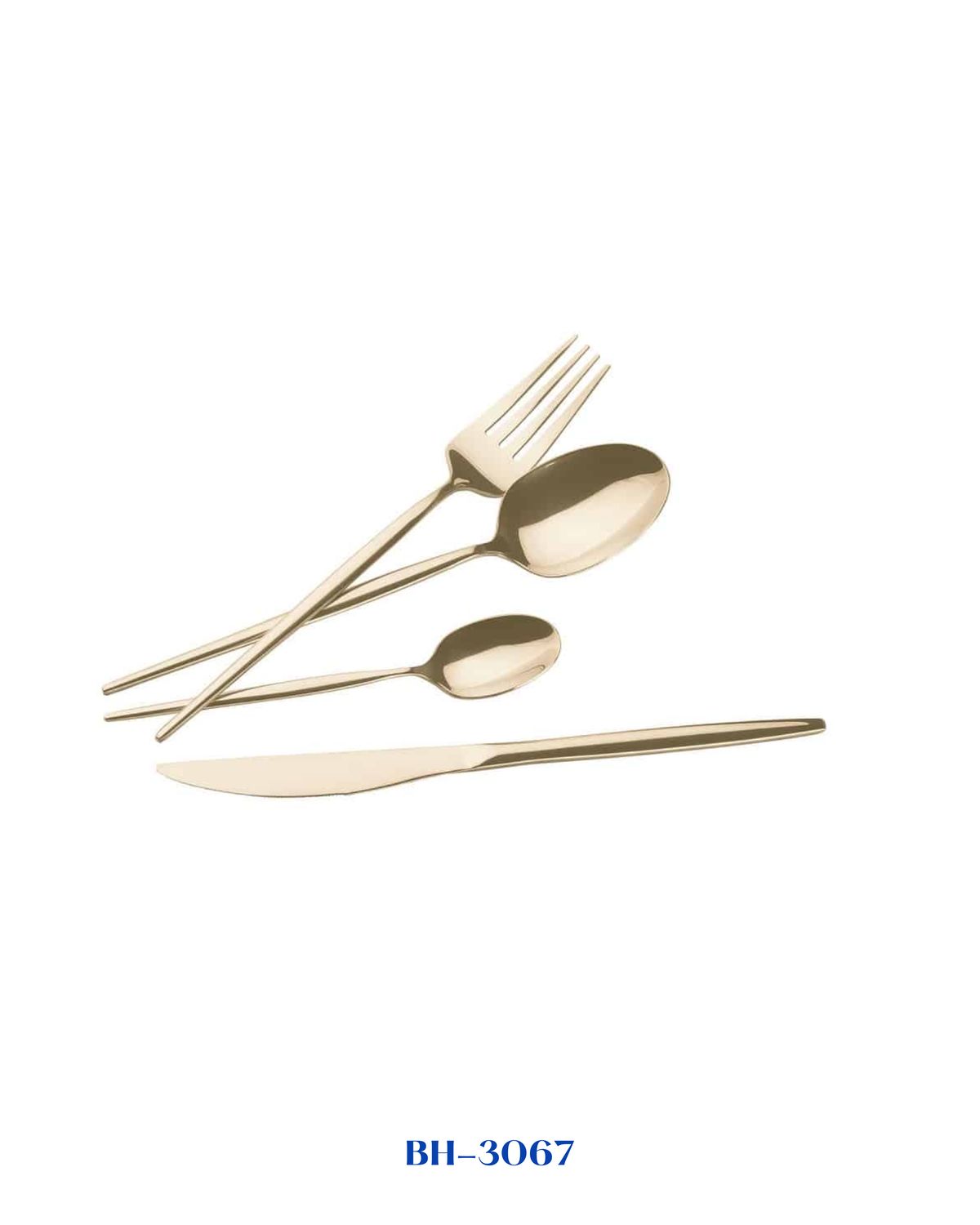 BERLINGER HAUS 24 PCS CUTLERY SET WITH GOLD PVD COATING  MIRROR POLISH