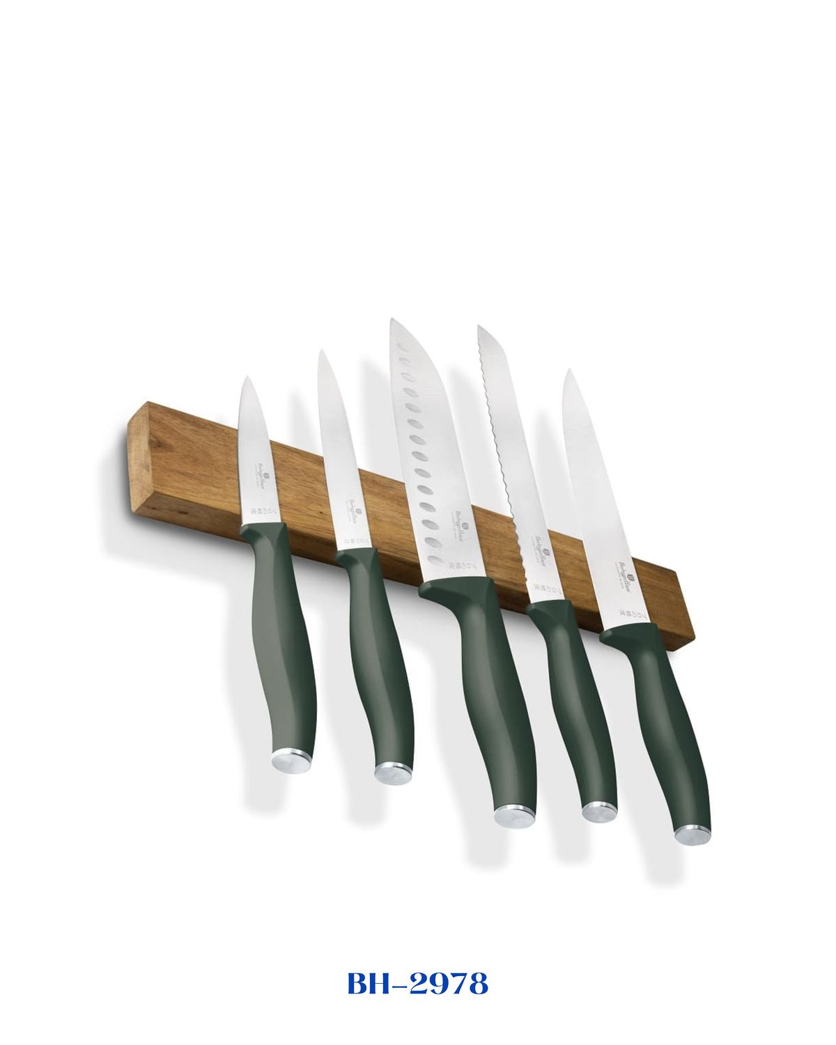 BERLINGER HAUS 6 PCS KNIFE SET WITH ACACIA WOOD MAGNETIC HANGER