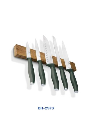 BERLINGER HAUS 6 PCS KNIFE SET WITH ACACIA WOOD MAGNETIC HANGER