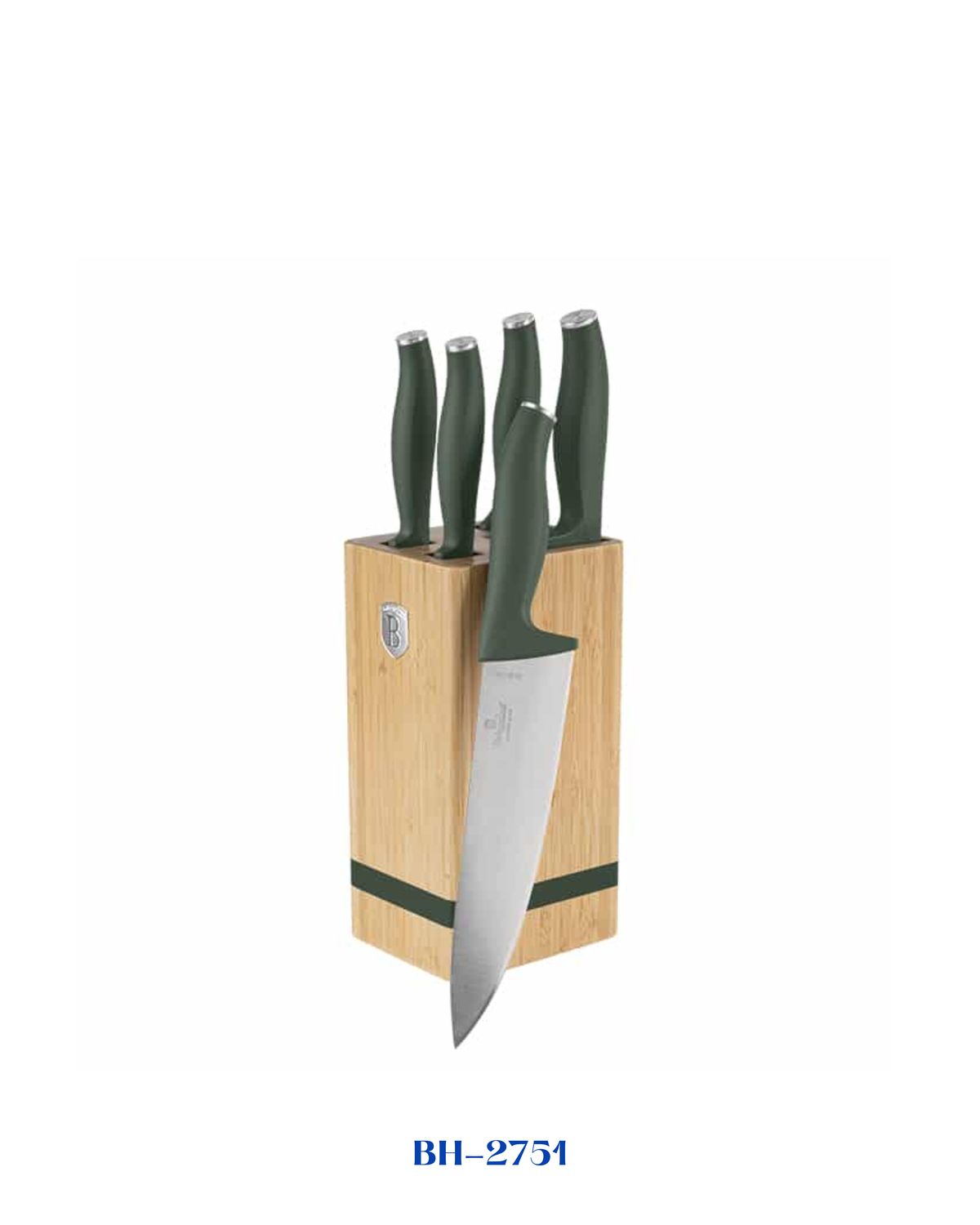 BERLINGER HAUS 6 PCS KNIFE SET WITH BAMBOO STAND