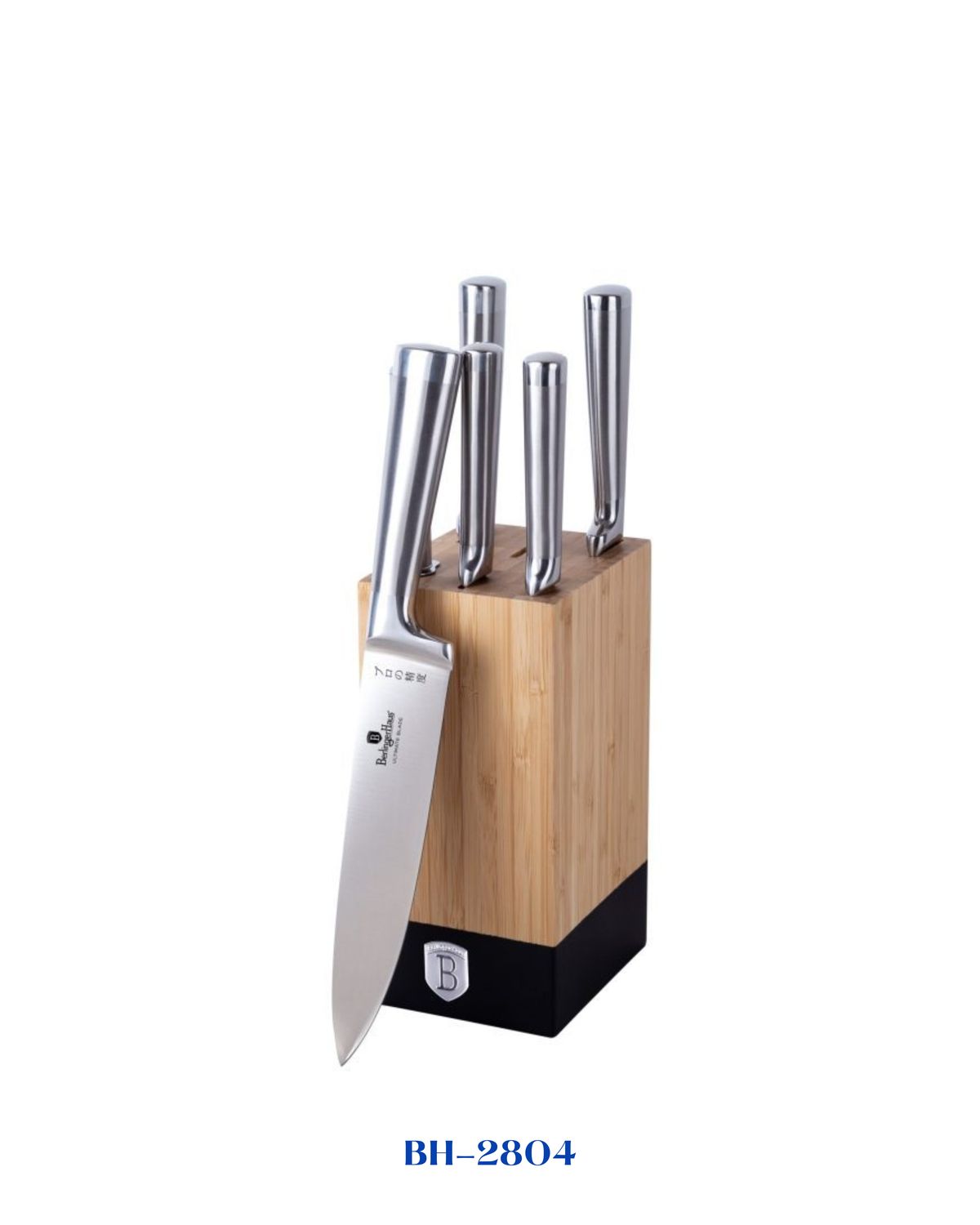 BERLINGER HAUS 7 PCS KNIFE SET WITH BAMBOO STAND