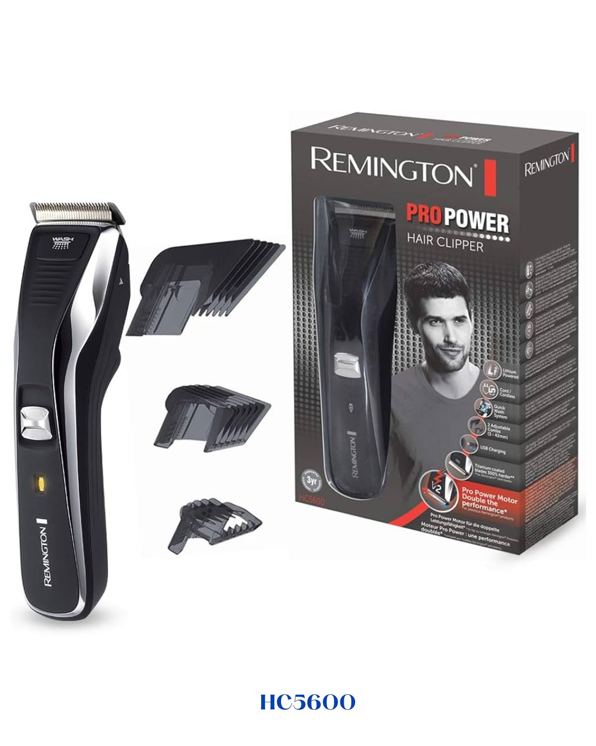 REMINGTON PRO POWER TITANIUM PLUS HAIR AND BEARD CLIPPER