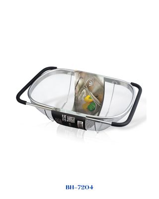 BERLINGER HAUS FLEXIBLE MESH BASKET WITH ADJUSTABLE HANDLES