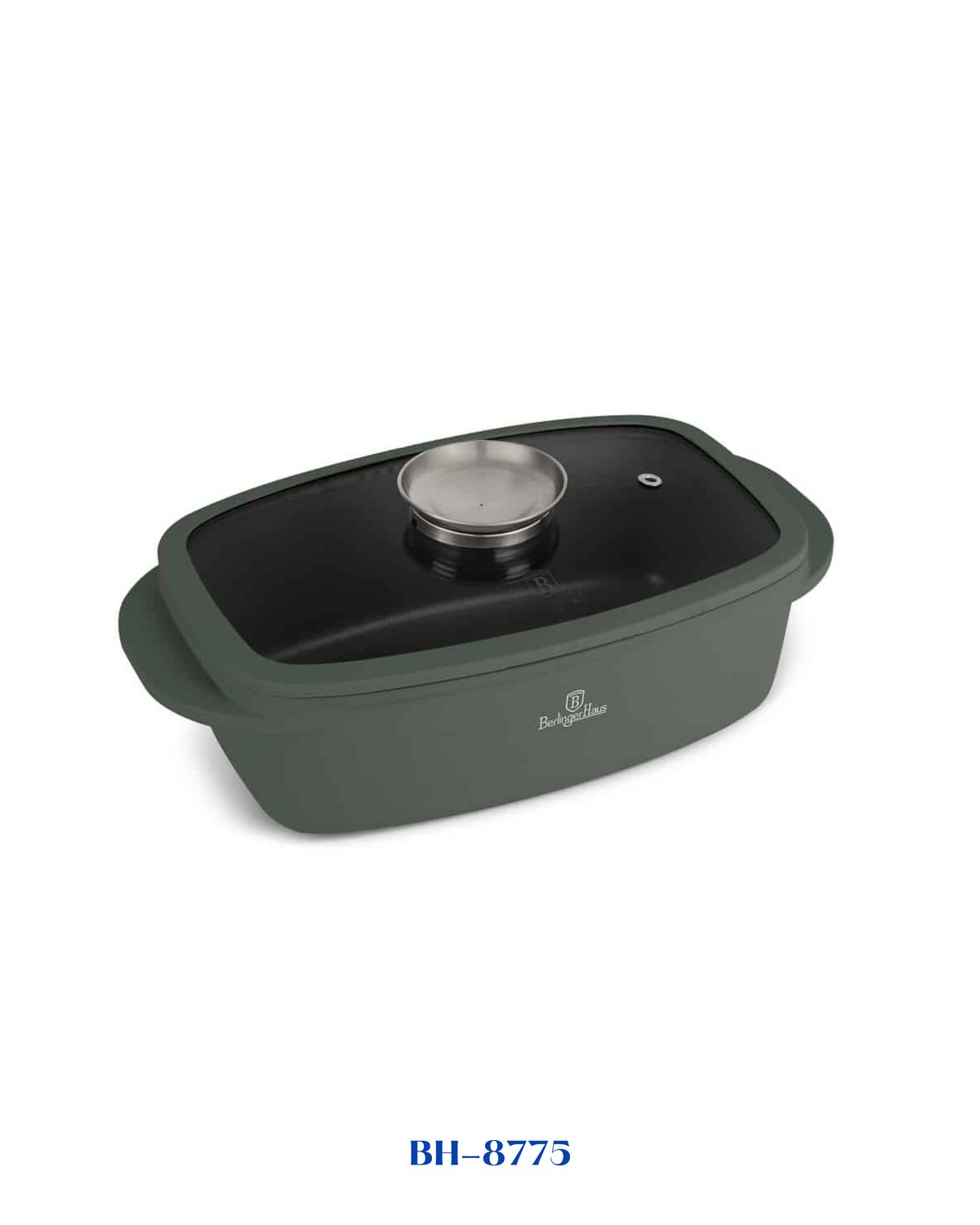 BERLINGER HAUS ROASTER WITH GLASS LID AND AROMA KNOB