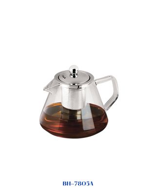 BERLINGER HAUS ROUND GLASS TEA POT WITH FILTER 1L
