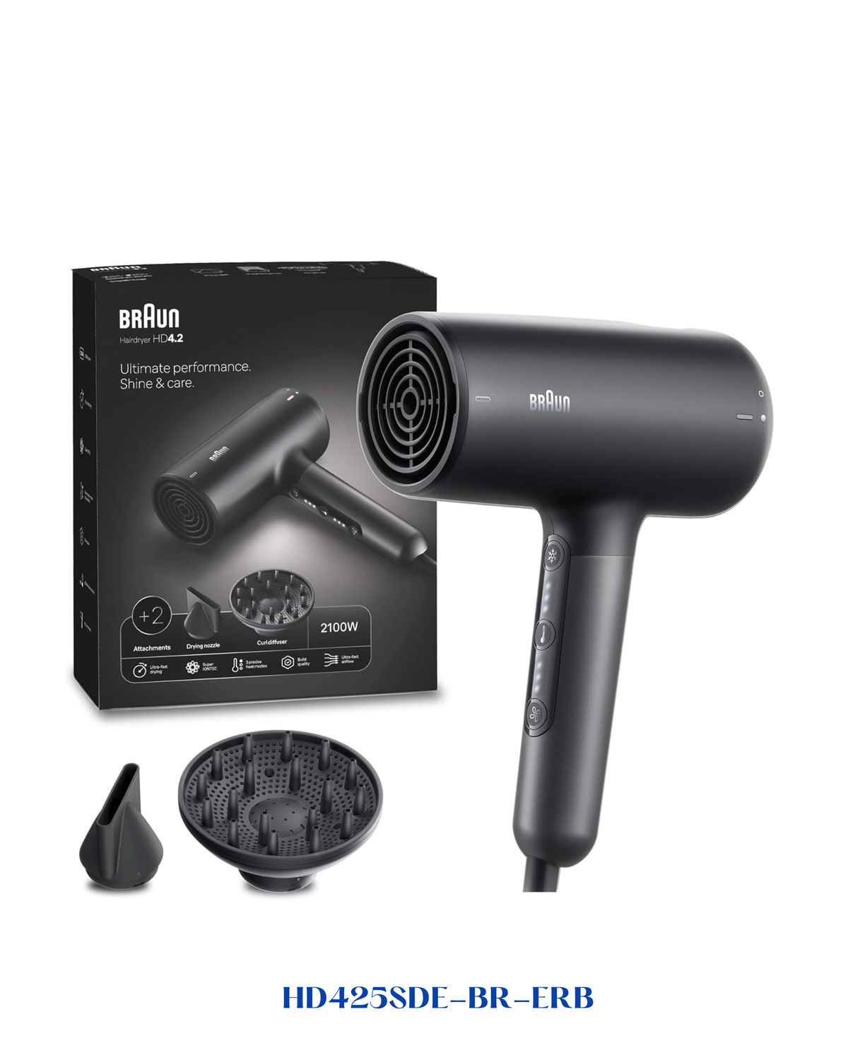 BRAUN IONIC HAIR DRYER – 2200W