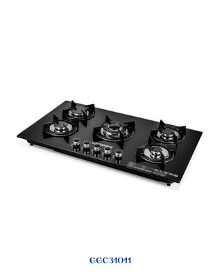 GEEPAS 5-BURNER GAS HOB BLACK