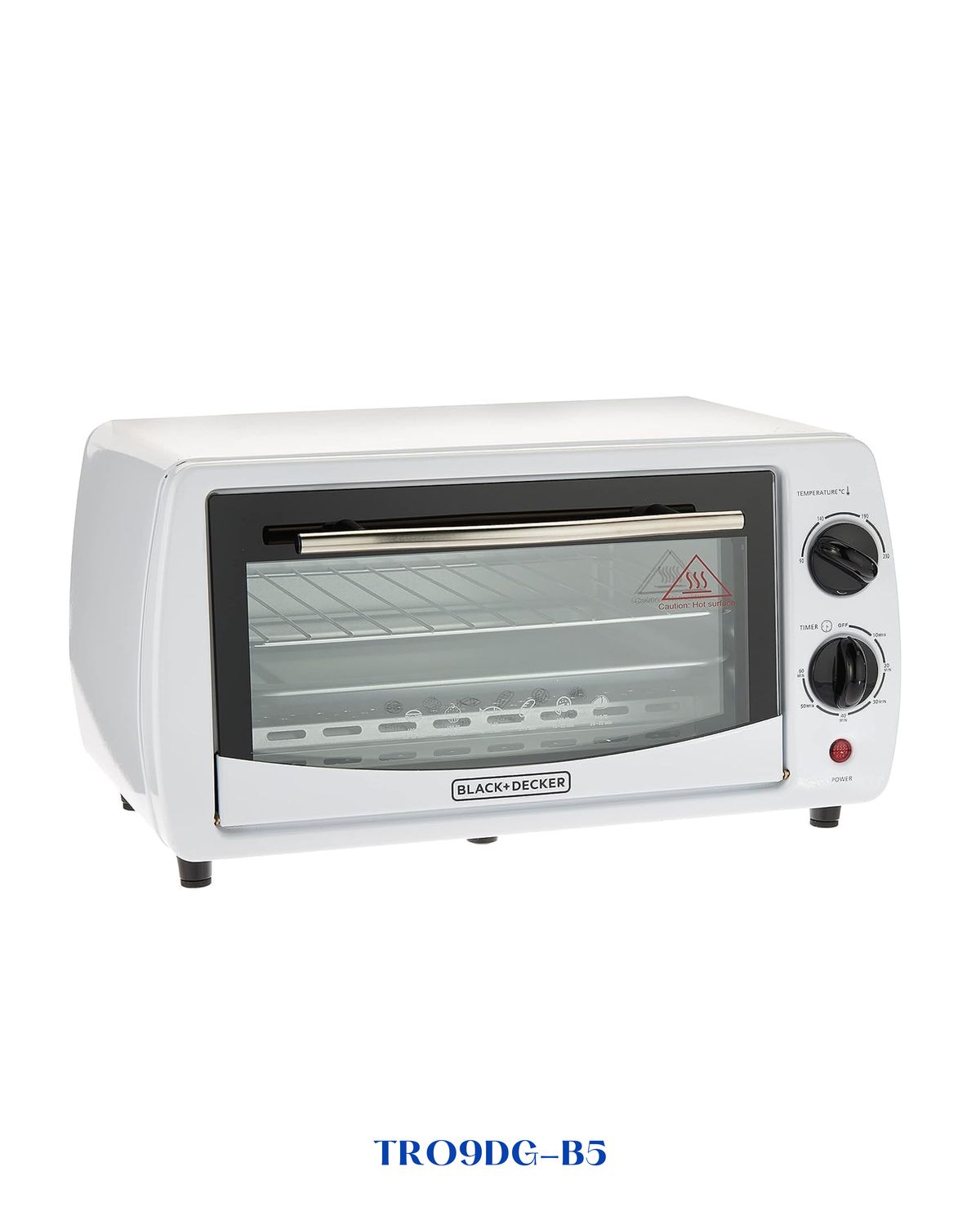 BLACK+DECKER DOUBLE GLASS TOASTER OVEN 800W-9L