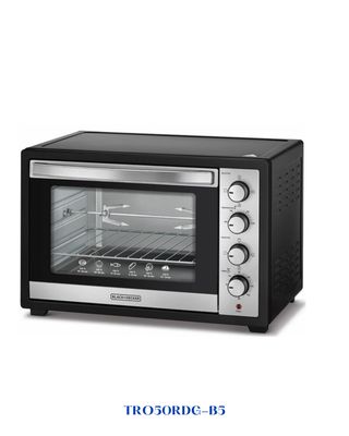 BLACK+DECKER TOASTER OVEN WITH ROTISSERIE &amp; DOUBLE GLASS DOOR 2000W-50L