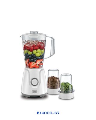 BLACK+DECKER BLENDER WITH GRINDER MILL &amp; CHOPPER MILL 400W-1.5L
